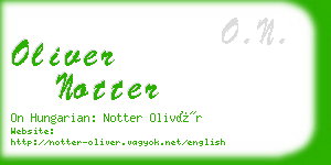 oliver notter business card